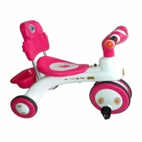 Jim & Jolly Rock Rider With Backrest-3Y-Pink