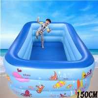150 cm Swimming Pool Thickening Summer Family Kids Children Baby Audlt Big Size Paddling large pool Indoor Outdoor Swimming Pool -