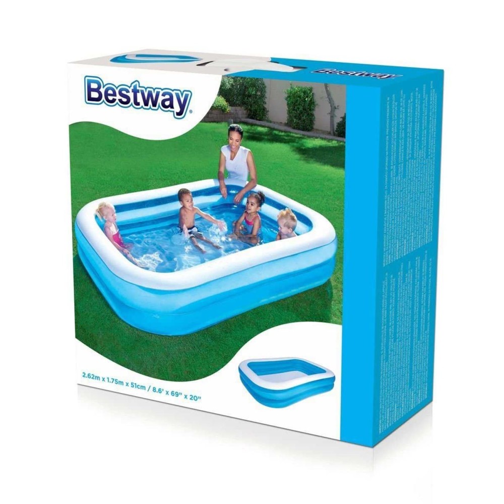 Baby Bestway Swimming Pool Bath Tub Portable Outdoor Summer Water Fun Play Toy (7.5 Feet / 5 Feet)