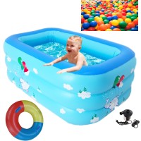 Baby Swimming Pool With Air Pumper and Pool Ring, 50  Pice Ball