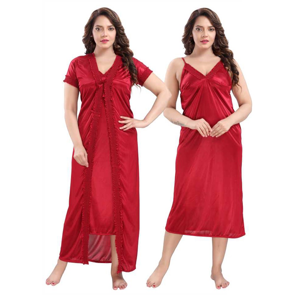 Pooja Red Georgette Designer Indowestern Dress for Women Online – UrbanStree