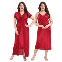 Night Dress For Women 2 part Exclusive, Fashionable, Stylish and Comfortable Night Dress- Red Colour