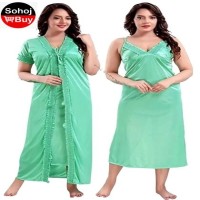 Night Dress For Women 2 part Exclusive, Fashionable, Stylish and Comfortable Night Dress- Green Paste