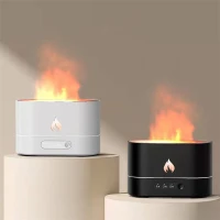 Simulation Flame Humidifier Home Office Desktop 3d Flame Aroma Machine 250ml