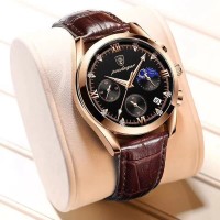POEDAGAR 2022 Men Watches New Fashion Waterproof Luminous Leather Top Brand Luxury Mens Quartz Wristwatch Relogio Masculino
