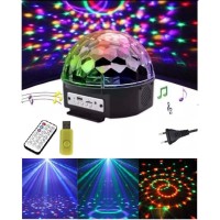 LED Remote Control Music Ball Effect Disco DJ Light with MP3 Function bluetooth and pendrive