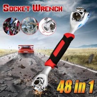 360 Degree 48 In 1 Tools Universal Socket Steel Tiger Wrench with Spline Bolts Torx 6-Point Furniture Car Repair Hand Tools