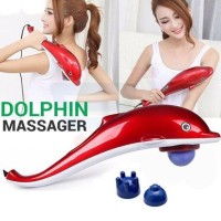 Dolphin Handheld Massager Electric Massage Machine with Bump Head & Five Finger Head for Shoulder, Back, Foot, Arm Full Body Massage