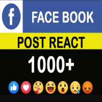 1,000 Facebook mixed post reactions likes [no refill]