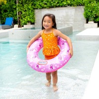 Portable Pvc Crystal Inflatable Swim Ring for Pool