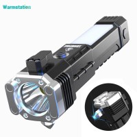 5 in 1 Rechargeable Flashlight Whit Power bank and Safety Hammer