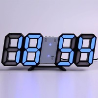 LED Digital Wall Clock Alarm Date Temperature Automatic Backlight Table Desktop