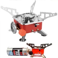 Device Steel Gas-Powered Portable Card Type Stove Butane Burner For Outdoor Camping  K-202