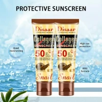 Disaar Collagen and Snail Sunblock SPF50 Organic Sunscreen Cream For All Skin
