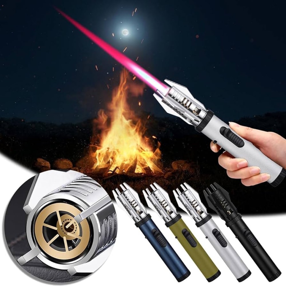 Flame Lighter Camping Outdoor Windproof Straight  2025 New Windproof Straight Flame Lighter