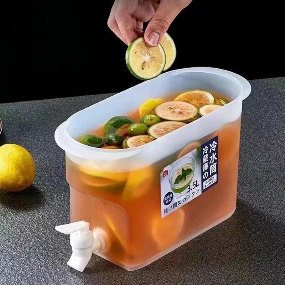 Drink Dispenser with Spigot 3.5L Leakproof Plastic Cooling Water Container
