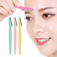 3Pcs/Set Women Eyebrow Razor Facial Hair Remover Eyebrow Trimmer Eye Brow Shaver Makeup Knife Face Care Hair Removal